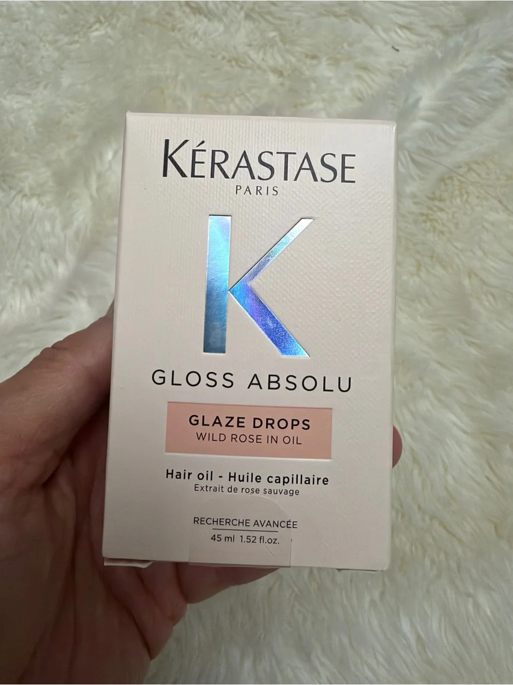 Kérastase Gloss Absolu Glaze Drops Wild Rose in Oil hair oil (45 ml / 1.52 fl.